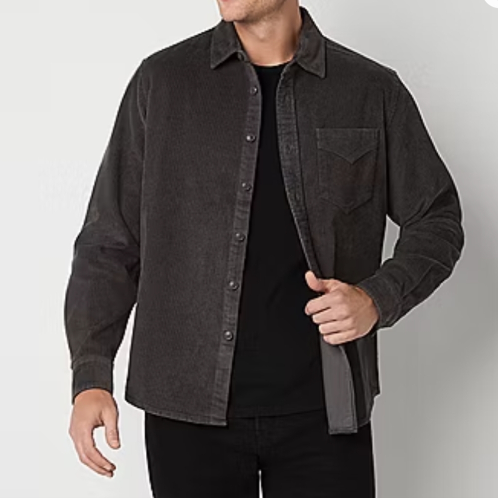 Frye & Co Grey Courdoroy Button Down